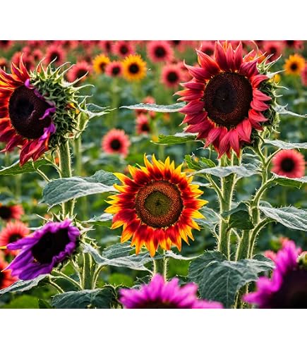 Amazon.com : Pink Dwarf Sunflower Seeds for Planting - Grow Teddy